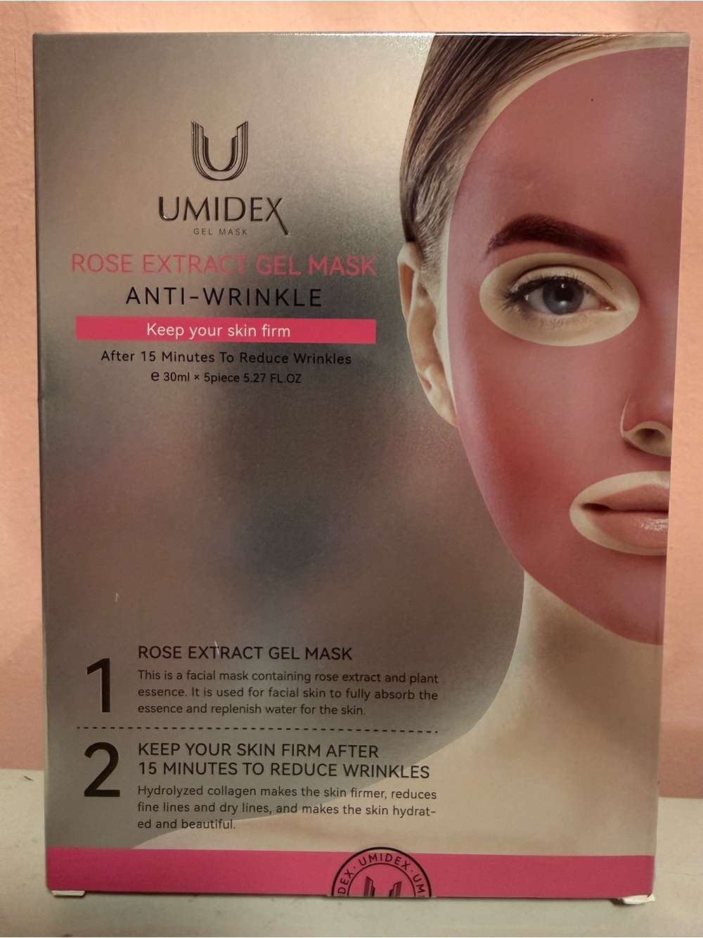 UMIDEX Rose Extract Gel Mask anti-wrinkle facial mask